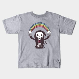 No Bad Vibes - Grim Reaper Kids T-Shirt